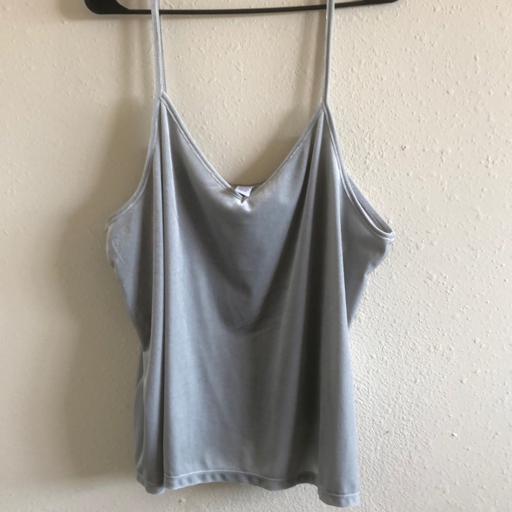 Velvet strappy top